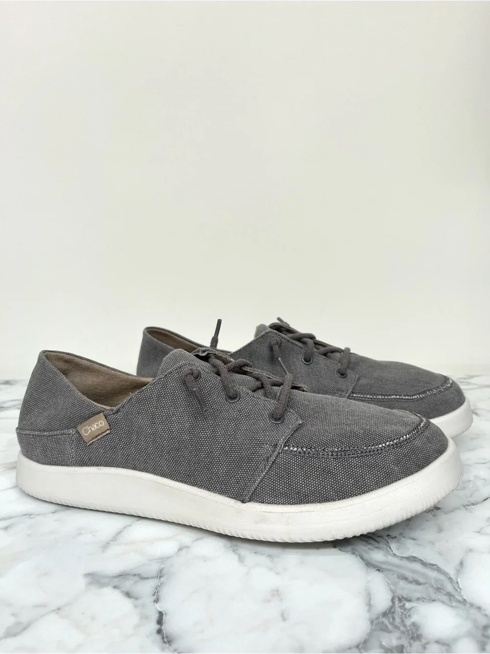 Chaco Mens Chillos Slip On Sneakers Gray Lightweight Washable Luvseat Size 9.5 - Picture 1 of 11